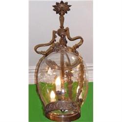 Pair of Antique Bronze Lanterns Chandeliers #2033922