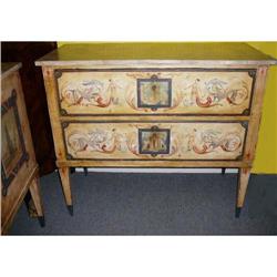 Pair of Paint Decorated Chests Commodes #2033927