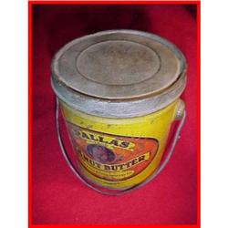 Antique Small Pallas Peanut Butter Tin Pail #2034000