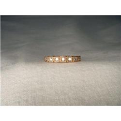 10K 14K Pink Rose Gold Diamond Wedding Band #2034040