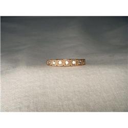 10K 14K Pink Rose Gold Diamond Wedding Band #2034040