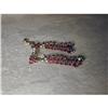 Image 1 : Estate 18K WG Ruby Diamond Clipon Drop Earrings#2034080