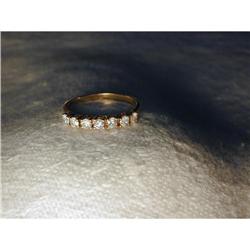 Estate 14K YG Yellow Gold Diamond Wedding Band #2034081