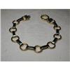Image 1 : Estate 14K 2-Tone Two-Tone Toggle Lock Bracelet#2034092