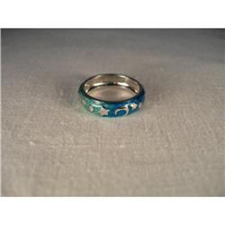 18K Hidalgo Enamel Moon Star Diamond Night Ring#2034125