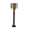 Image 1 : Walnut Column Floor Lamp Pair #2034181