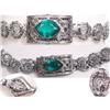 Image 1 : DECO Rhodium jeweled PEACOCK Bracelet #2034212