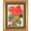 Image 1 : Potted Poinsettia watercolor signed Rowland #2044909