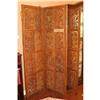 Image 1 : SALE Four Paneled Carved Teak Screen #2044938