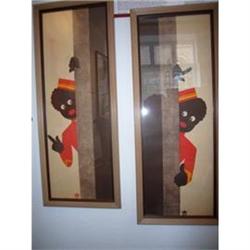 Pair of Bellhop Posters - Vintage & Framed! #2045039