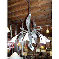 Vintage Calla Lilly Metal Chandelier #2045115