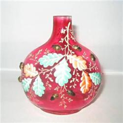 Moser Cranberry Cabinet Vase #2045275