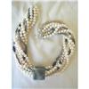 Image 1 : VINTAGE JADE ARCHER RING & PEARL CHOKER #2045317