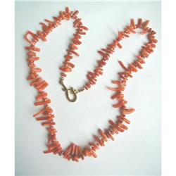 ANTIQUE BRANCH CORAL NECKLACE/18K CLASP #2045321