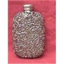 Antique Silver Plated Flask #2045370