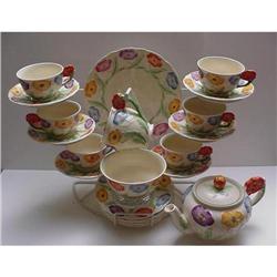 Grindley English Flower Tea Set With Teapot #2045405