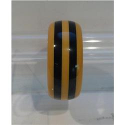 Bakelite Banana and Black Chunky Bangle #2045421