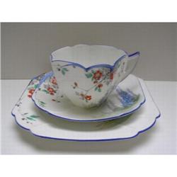 Shelley China Queen Anne Country Bluebell Trio #2045444