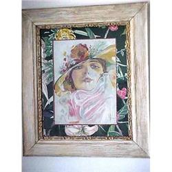 Exquisite lady painting signed Skinner #2045648