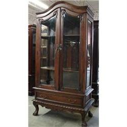 CHIPPENDALE STYLE CLAW DINING CHINA CABINET #2045750