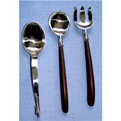 Mexican Sterling Silver Salad Fork Spoon #2045781