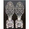 Image 1 : Pair of Czech Clear Glass Perfume Bottles #2055812