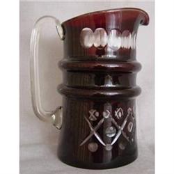 Victorian Ruby Glass Water Jug #2056103