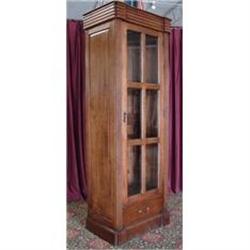 ANTIQUE MISSION BOOKCASE CURIO CHINA CABINET  #2056249