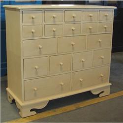 ANTIQUE COTTAGE SHABBY PAINT APOTHECARY CHEST #2056288