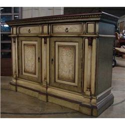 FRENCH TOLE SHABBY CREDENZA SERVER CABINET #2056299