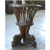 Image 1 : GOTHIC REVIVAL WALNUT LION PLANT STAND TABLE #2056300