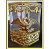 Image 1 : FRENCH GLASS & GOLD PERFUME BOTTLE EAGLE ACORNS#2056376