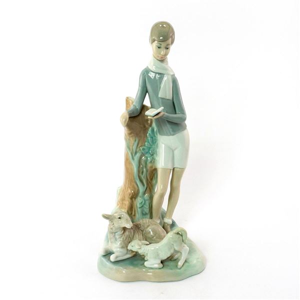 Boy with Lambs 1004509 - Lladro Porcelain Figurine