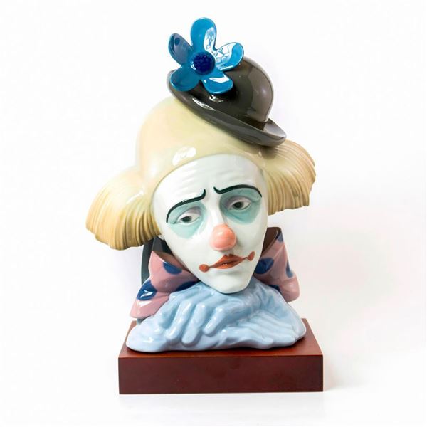 Pensive Clown 1005130 - Lladro Porcelain Bust