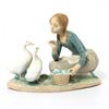 Feeding The Ducks 1004849 - Lladro Porcelain Figurine