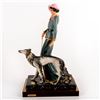 Image 1 : Capodimonte Edoardo Tasca Figurine, Woman with Dog