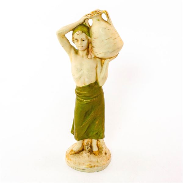 Royal Dux Bohemia Figurine, Water Carrier, Man