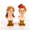 Pair of Vintage Benacchio Porcelain Busts