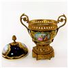 Image 2 : Sevres Porcelain Lidded Potpourri Bowl, Serenade Scene