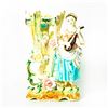 Vintage Porcelain Figural Vase, Lady Musician