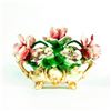 Image 1 : Vintage Capodimonte Style Floral Centerpiece