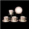 Image 1 : Set of 4 JLMeanu Graf von Henneberg Tea Cups and Saucers