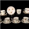 Image 3 : 16pc Colditz Pottery, Ceramic Floral Cup and Saucer Sets