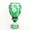 Image 3 : CUT TO CLEAR LIGHT EMERALD CRYSTAL VASE