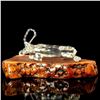 Image 3 : Hand Blown Art Glass Figurine, Moose on Burl Wood Stand