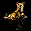 Image 2 : Sitting Tiger Cub 1016678 - Swarovski Crystal Figure