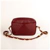 Image 5 : Revillon Paris Burgundy Chevron Textured Shoulder Bag
