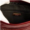 Image 7 : Revillon Paris Burgundy Chevron Textured Shoulder Bag