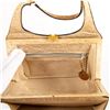 Image 5 : Vintage Beige Exotic Embossed Leather Handbag with Mirror