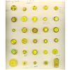 Image 1 : 2 CARDS OF VINTAGE YELLOW & CARMEL MOONGLOW GLASS BUTTONS